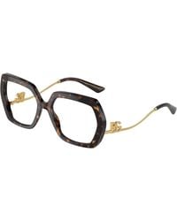 Dolce & Gabbana - Dg3390B 502 Optical Frames Acetate Transparent Geometric Normal - Lyst