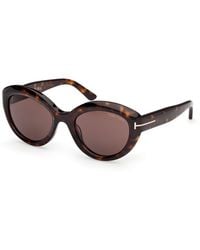 Tom Ford - Ft1316 Stacy-02 52E Sunglasses Acetate Cat Eye Normal - Lyst