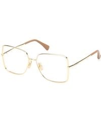 Max Mara - Mm5257 30 Optical Frames Metal Squared Normal - Lyst