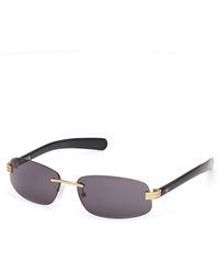 adidas - Or0130 31A Sunglasses Metal Smoke Squared Normal - Lyst