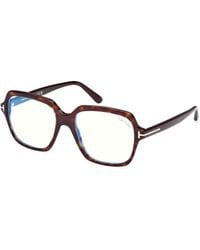 Tom Ford - Ft5908-B 052 Optical Frames Acetate Geometric Normal - Lyst
