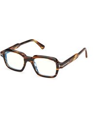 Tom Ford - Ft6123-B 055 Optical Frames Acetate Geometric Normal - Lyst
