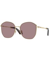 Burberry - Be3153D 11097N Sunglasses Metal Geometric Normal - Lyst