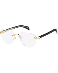 David Beckham - Db 7145 Rhl/2Y Optical Frames Metal Pilot Normal Mirror - Lyst
