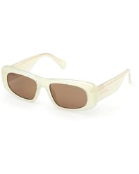 MAX&Co. - Mo0142 39J Sunglasses Injected Roviex Squared Normal - Lyst