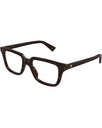 Bottega Veneta - Bv1365O 006 Optical Frames Acetate Transparent Squared - Lyst