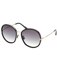 Tom Ford - Ft0946 Hunter-02 01B Sunglasses Metal Round Normal Shaded - Lyst