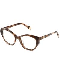 Furla - Vfu869 03Ka Optical Frames Acetate Geometric - Lyst