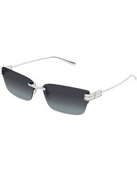 Balenciaga - Bb0487S 002 Sunglasses Metal Smoke Cat Eye - Lyst