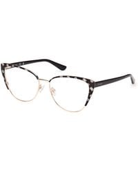 Guess - Gu50121 005 Optical Frames Metal Cat Eye Normal - Lyst