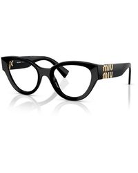 Miu Miu - Mu 01Vv 1Ab1O1 Optical Frames Acetate Transparent Pantos Normal - Lyst