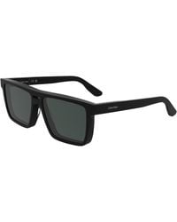 Calvin Klein - Ck25501S 001 Sunglasses Acetate Squared Normal - Lyst