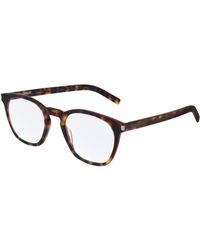 Saint Laurent - Sl 30 Slim 003 Optical Frames Acetate Squared - Lyst