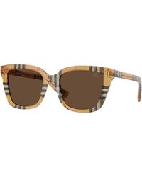 Burberry - Be4487 416373 Sunglasses Acetate Squared Normal - Lyst