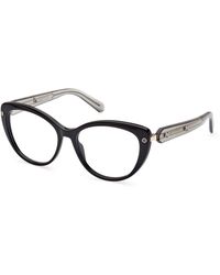 Swarovski - Sk5477 001 Optical Frames Outlet Acetate Cat Eye Normal - Lyst