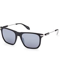 adidas - Or0081 02C Sunglasses Injected Squared Normal Mirror - Lyst