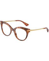Dolce & Gabbana - Dg3392 3380 Optical Frames Acetate Transparent Butterfly Normal - Lyst