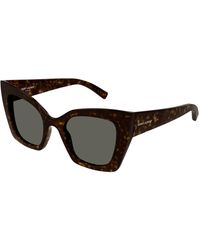 Saint Laurent - Sl 552 008 Sunglasses Cat Eye - Lyst
