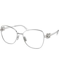 Miu Miu - Mu 50Xv 1Bc1O1 Optical Frames Metal Transparent Pilot Normal - Lyst