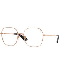 Burberry - Be1399 1337 Optical Frames Metal Transparent Squared Normal - Lyst