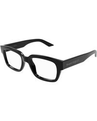 McQueen - Am0454O 001 Optical Frames Acetate Transparent Squared - Lyst