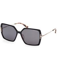 Tom Ford - Ft1039 Joanna 05D Sunglasses Acetate Smoke Butterfly Polarized - Lyst
