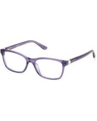 Guess - Gu50196 083 Optical Frames Acetate Squared Normal - Lyst
