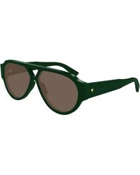 Bottega Veneta - Bv1318S 003 Sunglasses Acetate Pilot - Lyst