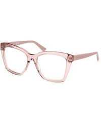 Guess - Gu50173 057 Optical Frames Acetate Geometric Normal - Lyst