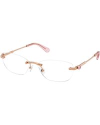 Swarovski - Sk1037 4014 Optical Frames Metal Transparent Round Normal - Lyst