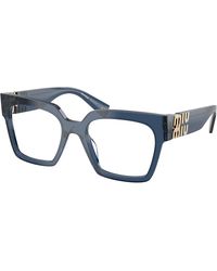 Miu Miu - Mu 04Uv 08Q1O1 Optical Frames Acetate Squared Normal - Lyst