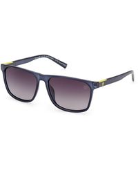 Timberland - Tb9312 90D Sunglasses Injected Smoke Squared Polarized - Lyst