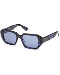 MAX&Co. - Mo0126 55V Sunglasses Acetate Geometric Normal - Lyst