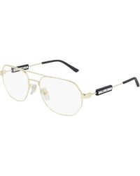 Balenciaga - Bb0117O 003 Optical Frames Metal Transparent Pilot - Lyst