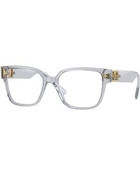 Versace - Ve3329B 5305 Optical Frames Acetate Transparent Squared Normal - Lyst