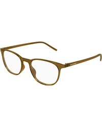 Saint Laurent - Sl 884 005 Optical Frames Bio-Injected Transparent Round - Lyst