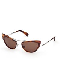 Max Mara - Mm0172 Ruth 52E Sunglasses Metal Cat Eye Normal - Lyst