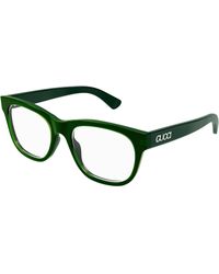 Gucci - Gg1796O 004 Optical Frames Acetate Transparent Squared - Lyst