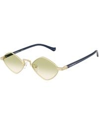 Emporio Armani - Ea2182 30028E Sunglasses Metal Geometric Normal Nuanced - Lyst
