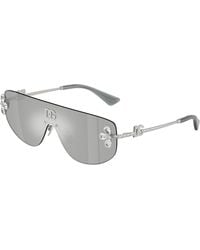 Dolce & Gabbana - Dg2333B 05/8V Sunglasses Metal Squared Mirror - Lyst