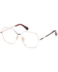 Max Mara - Mm5154 033 Optical Frames Metal Round Normal - Lyst