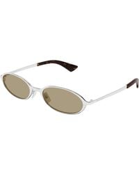 Saint Laurent - Sl 935 003 Sunglasses Metal Round - Lyst