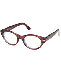 Tom Ford - Ft6172-B 69 Optical Frames Acetate Round Normal - Lyst