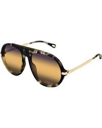 Chloé - Ch0357S 003 Sunglasses Acetate Round Nuanced - Lyst