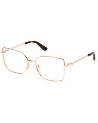 Guess - Gu50223 028 Optical Frames Metal Squared Normal - Lyst