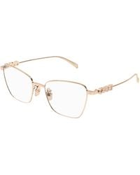 Gucci - Gg1807O 001 Optical Frames Metal Transparent Butterfly - Lyst