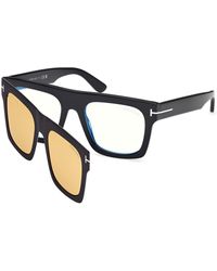 Tom Ford - Ft6068-B 001 Optical Frames Acetate Squared Normal - Lyst