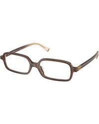 Miu Miu - Mu 01Yv 23H1O1 Optical Frames Acetate Squared Normal - Lyst