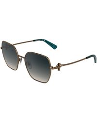 Longchamp - Lo190S 734 Sunglasses Metal Squared Normal - Lyst
