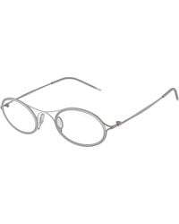 Giorgio Armani - Ar6187 30031W Sunglasses Metal Transparent Round Normal - Lyst